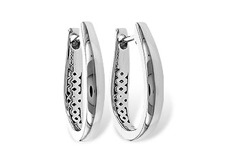 H311-23985: GOLD EARRINGS (17MM)
