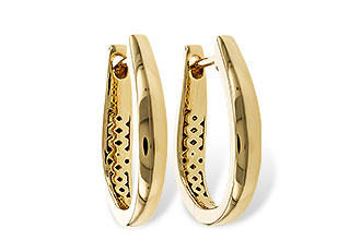 H311-23985: GOLD EARRINGS (17MM)