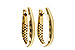 H311-23985: GOLD EARRINGS (17MM)