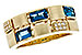 H311-24885: LDS RG .94 LONDON BLUE TOPAZ 1.00 TGW