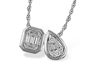 H311-25785: NECKLACE .17 BAG .25 TW