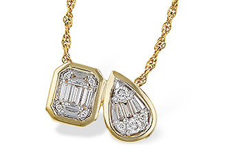 H311-25785: NECKLACE .17 BAG .25 TW