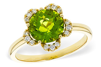 H311-26649: LDS RG 2.16 PERIDOT 2.28 TGW (8MM RD)