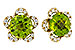 H311-26658: EARRINGS 2.93 PERIDOT 3.10 TGW (7MM RD)
