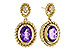 H311-26667: EARRINGS 1.98 AMETHYST 2.02 TGW (8x6MM AMY)
