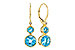 H312-09394: EARR 3.25 TW BLUE TOPAZ 3.27 TGW (4MM/7MM BT)
