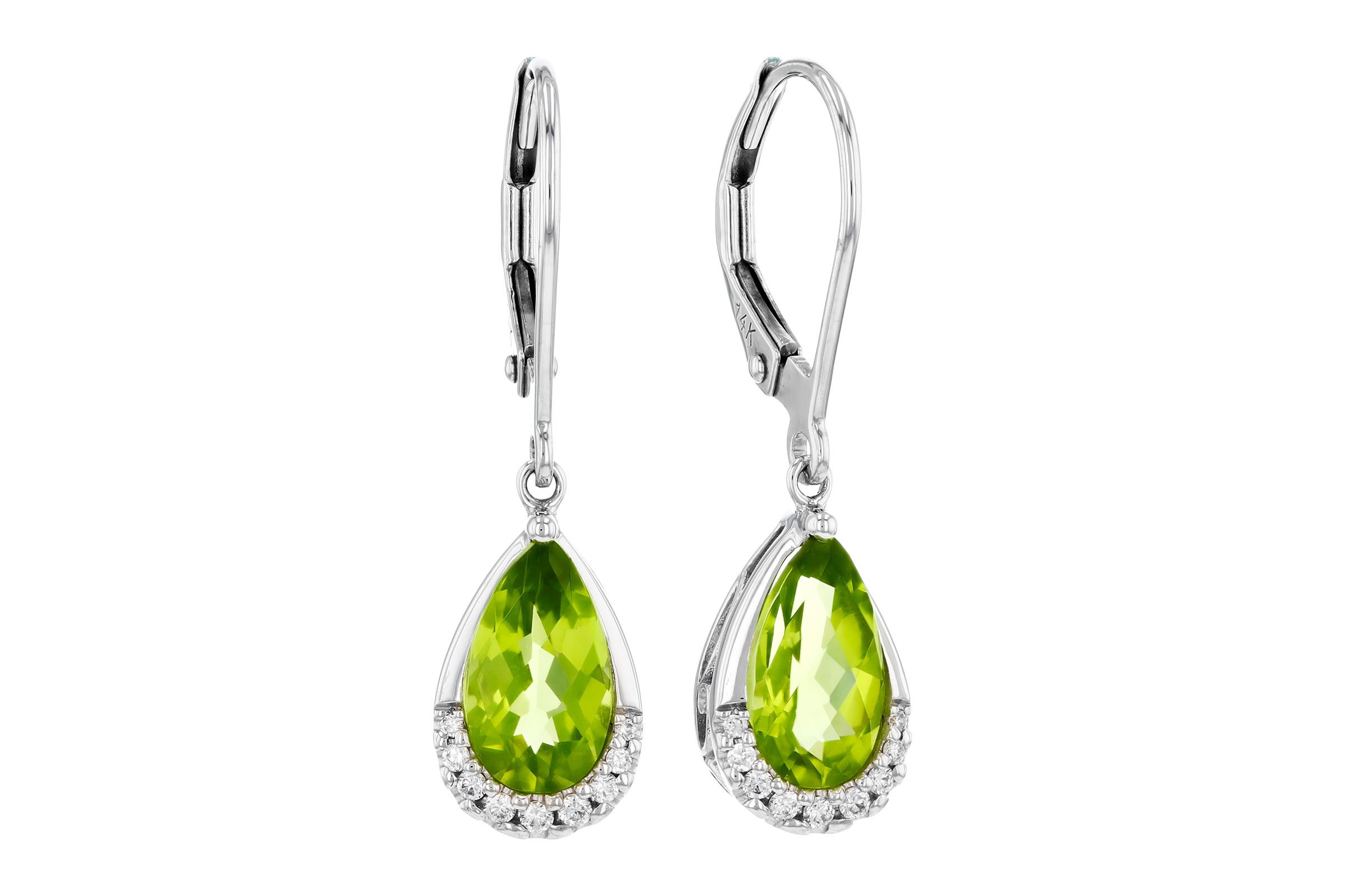 H312-11194: EARR 1.85 PERIDOT 1.94 TGW (9x5MM PS)
