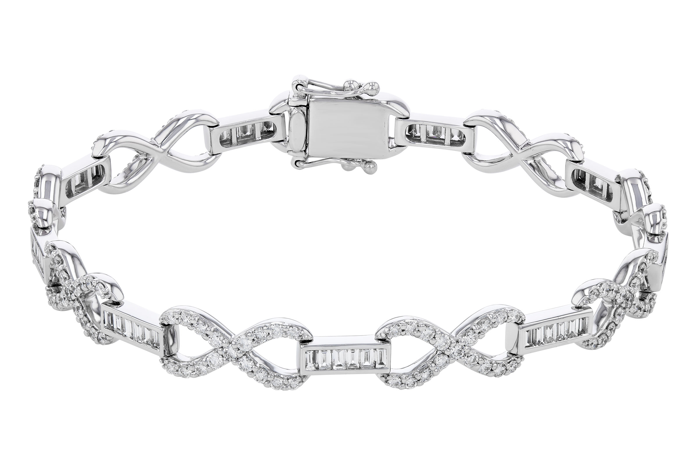 H312-11240: BRACELET 1.00 TW BAG 2.45 TW (7")