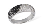 K222-14894: LDS WED RG .45 TW BLK DIA .90 TW