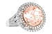 K224-85731: LDS RG 3.94 MORGANITE 4.50 TGW