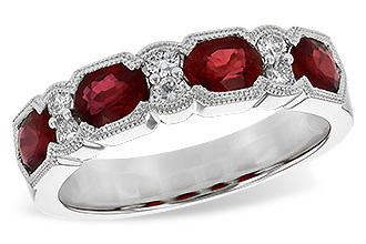 K226-65794: LDS WED RG 1.66 RUBY 1.84 TGW (5x4MM RUBY)