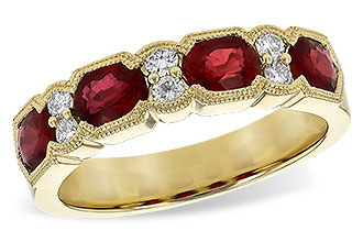 K226-65794: LDS WED RG 1.66 RUBY 1.84 TGW (5x4MM RUBY)