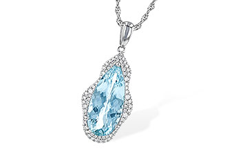 K226-69394: NECK 3.97 AQUAMARINE 4.20 TGW