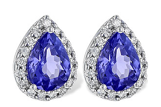 K226-69440: EARR 1.15 TW TANZANITE 1.32 TGW