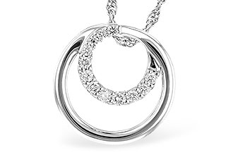 K309-43058: NECKLACE .15 TW
