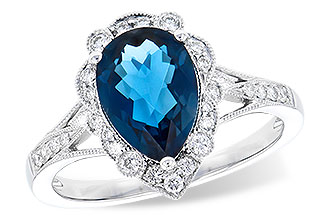 K309-43076: LDS RG 2.25 LONDON BLUE TOPAZ 2.47 TGW (10x7 PS)