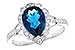 K309-43076: LDS RG 2.25 LONDON BLUE TOPAZ 2.47 TGW (10x7 PS)