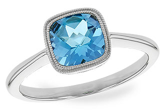 K310-33912: LDS RG 1.45 CT SWISS BLUE TOPAZ