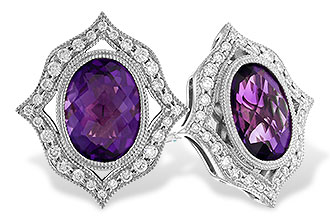 K310-33976: EARR 2.12 TW AMETHYST 2.36 TGW (8x6 MM AMY)