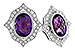 K310-33976: EARR 2.12 TW AMETHYST 2.36 TGW (8x6 MM AMY)