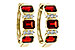 K311-20331: EARRING 1.50 TW GARNET 1.61 TGW