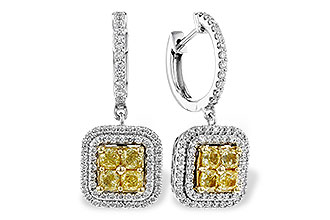K311-21231: EARR 1.04 FANCY YELLOW DIAMONDS 1.62 TW