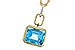 K311-22176: NECKLACE 3.26 BLUE TOPAZ 3.30 TGW (10x8MM BT)