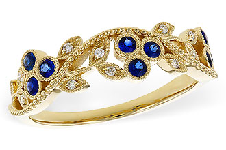 K311-26640: LDS WED RG .23 SAPPHIRE .29 TGW