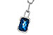 K311-26667: NECK 3.75 LONDON BLUE TOPAZ 3.90 TGW (12x8MM LBT)