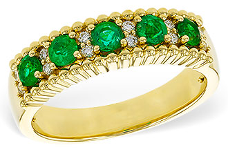 K311-26712: LDS WED RG .48 TW EMERALD .60 TGW