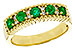 K311-26712: LDS WED RG .48 TW EMERALD .60 TGW