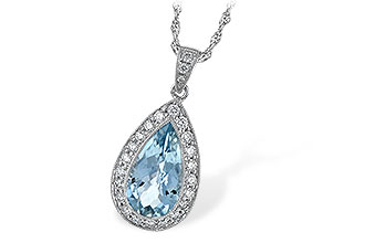 L042-17621: NECKLACE 2.20 AQUA 2.55 TGW
