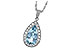 L042-17621: NECKLACE 2.20 AQUA 2.55 TGW
