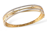 L222-09403: BANGLE BRACELET .91 TW