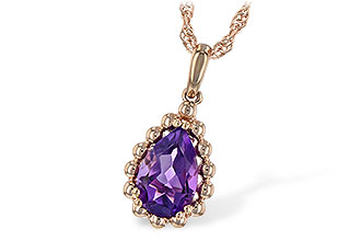 L225-76703: NECKLACE 1.06 CT AMETHYST