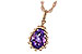 L225-76703: NECKLACE 1.06 CT AMETHYST