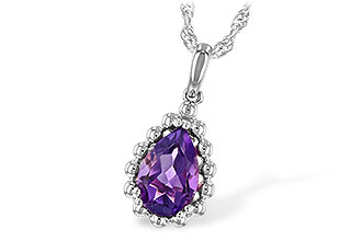 L225-76703: NECKLACE 1.06 CT AMETHYST
