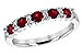 L226-64903: LDS WED RG .66 RUBY .83 TGW