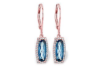 L226-69394: EARR 2.10 LONDON BLUE TOPAZ 2.28 TGW