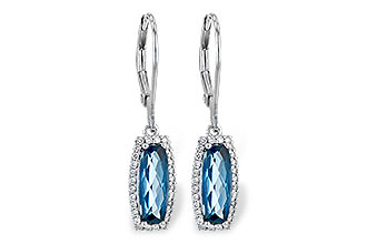 L226-69394: EARR 2.10 LONDON BLUE TOPAZ 2.28 TGW