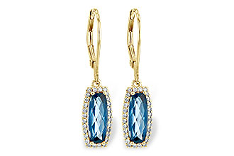 L226-69394: EARR 2.10 LONDON BLUE TOPAZ 2.28 TGW