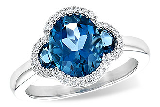 L226-69421: LDS RG 3.04 TW LONDON BLUE TOPAZ 3.20 TGW