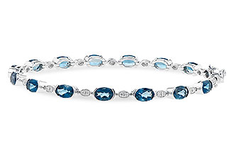 L226-69449: BRACELET 7.20 LONDON BLUE TOPAZ 7.36 TGW