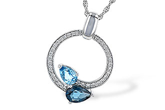 L226-70312: NECK 1.22 BLUE TOPAZ 1.40 TGW