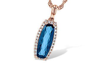 L226-71185: NECK 1.58 LONDON BLUE TOPAZ 1.70 TGW