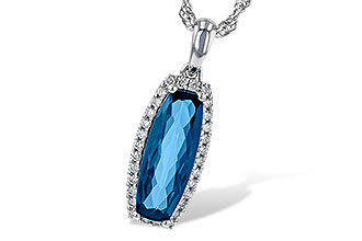 L226-71185: NECK 1.58 LONDON BLUE TOPAZ 1.70 TGW