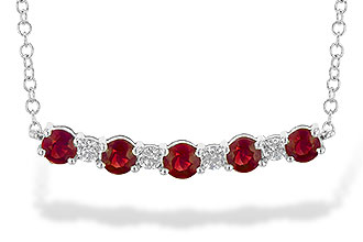 L226-72094: NECK .58 TW RUBY .70 TGW