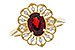 L310-30358: LDS RG .80 GARNET .92 TGW (7x5MM GAR)