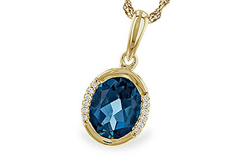 L310-31249: NECK 1.90 TW LONDON BLUE TOPAZ 1.93 TGW (9x7 LBT)
