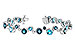 L310-32103: BRACELET 15.65 TW BLUE TOPAZ 15.95 TGW